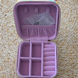 Source Unknown Pink Jewelry Organizer